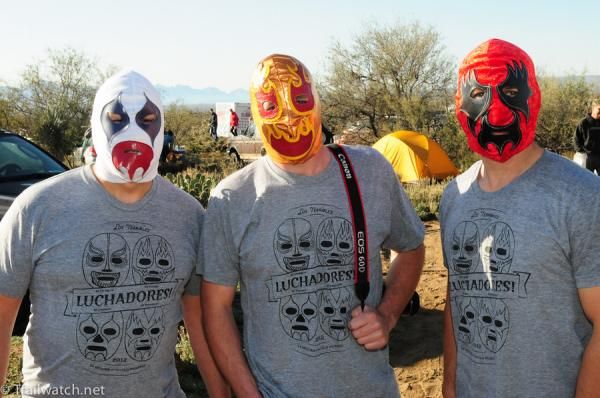 The Luchadores wresting team showed up to ride