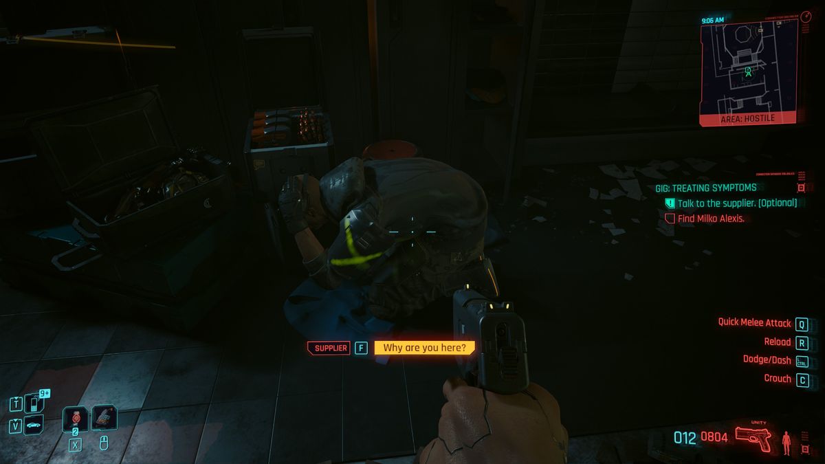 Cyberpunk 2077 treating symptoms