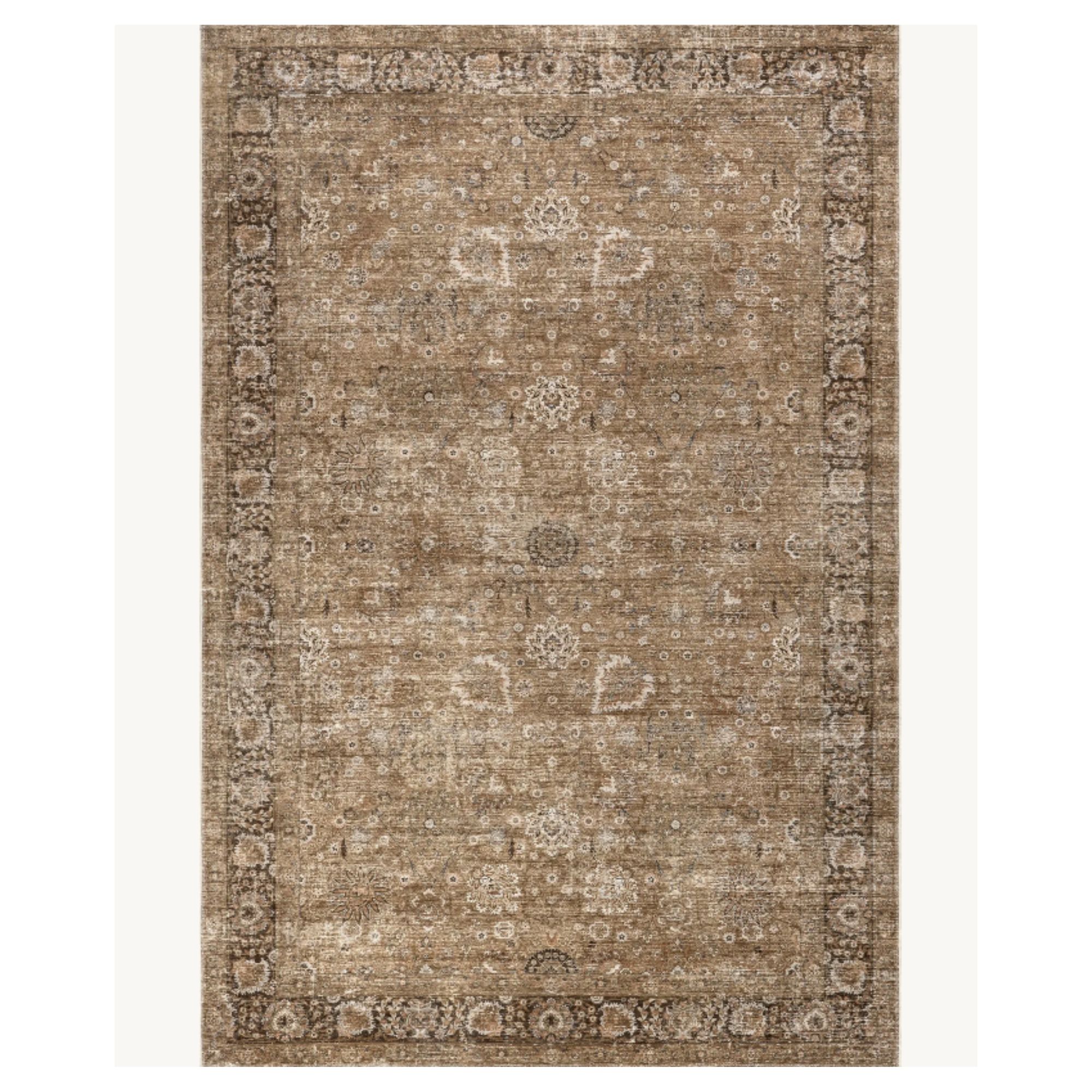 Brown vintage-style rug
