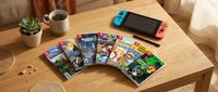 Nintendo Switch games on table
