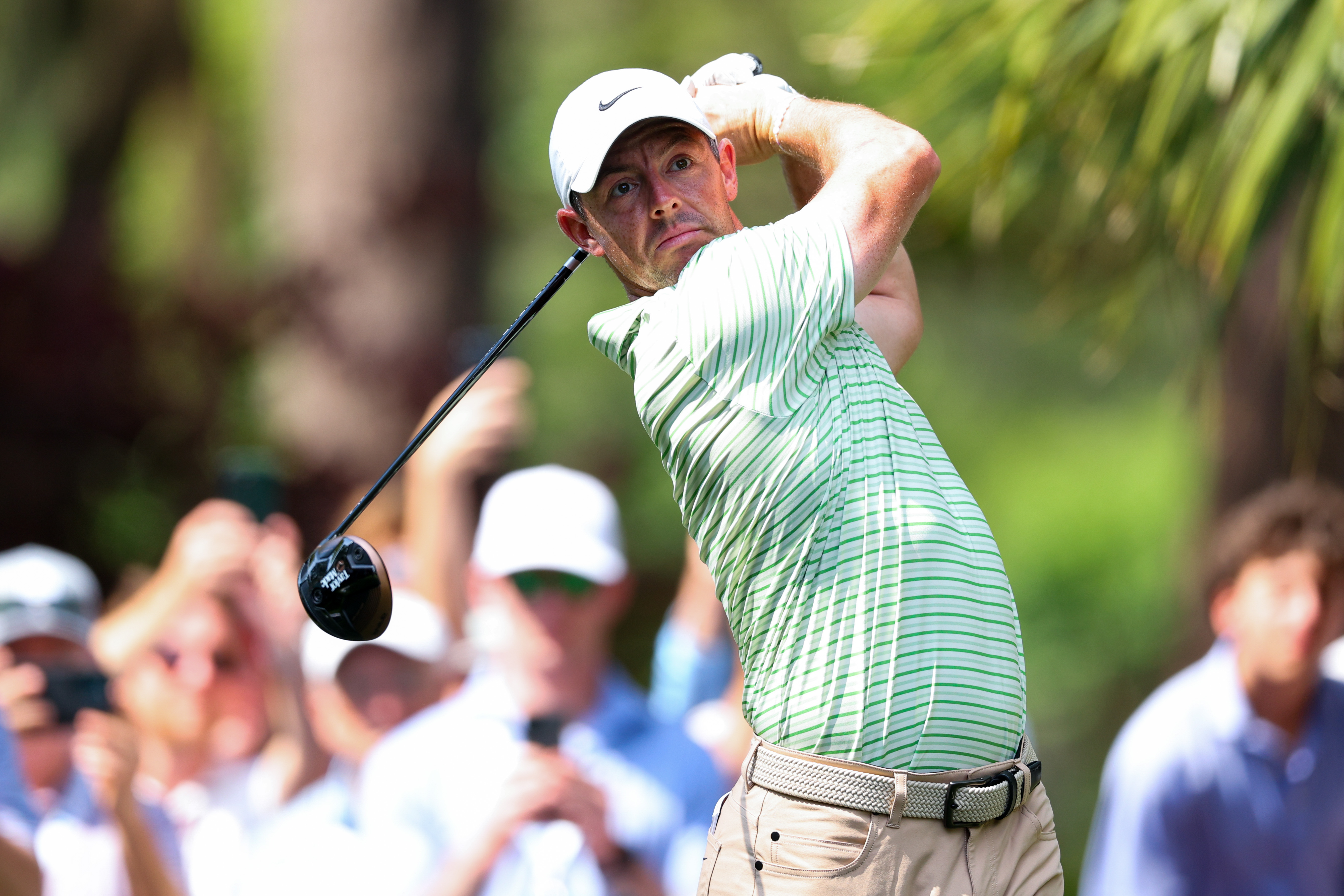 Rory McIlroy hits a tee shot at the RBC Heritage