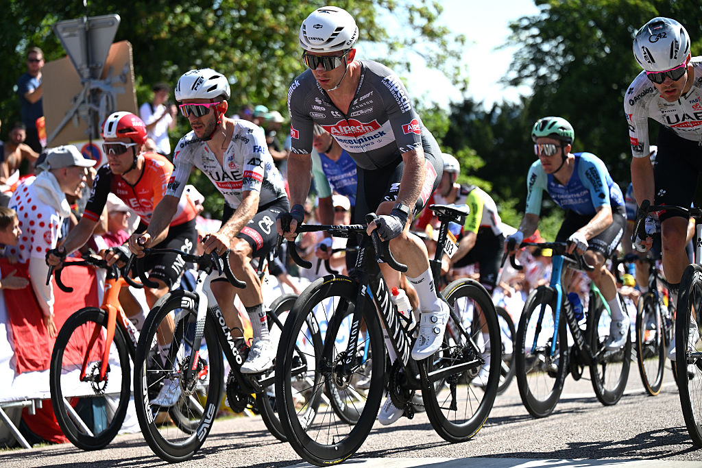ROUEN, FRANCE - JULY 08: Kaden Groves of Australia and Team Alpecin - Deceuninck competes during the 112th Tour de France, Stage 4 a 174.2km stage from Amiens Metropole to Rouen / #UCIWT / on July 08, 2025 in Rouen, France.