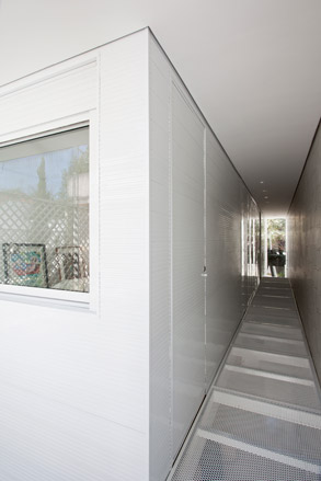 The first floor corridor in the main volume of the house