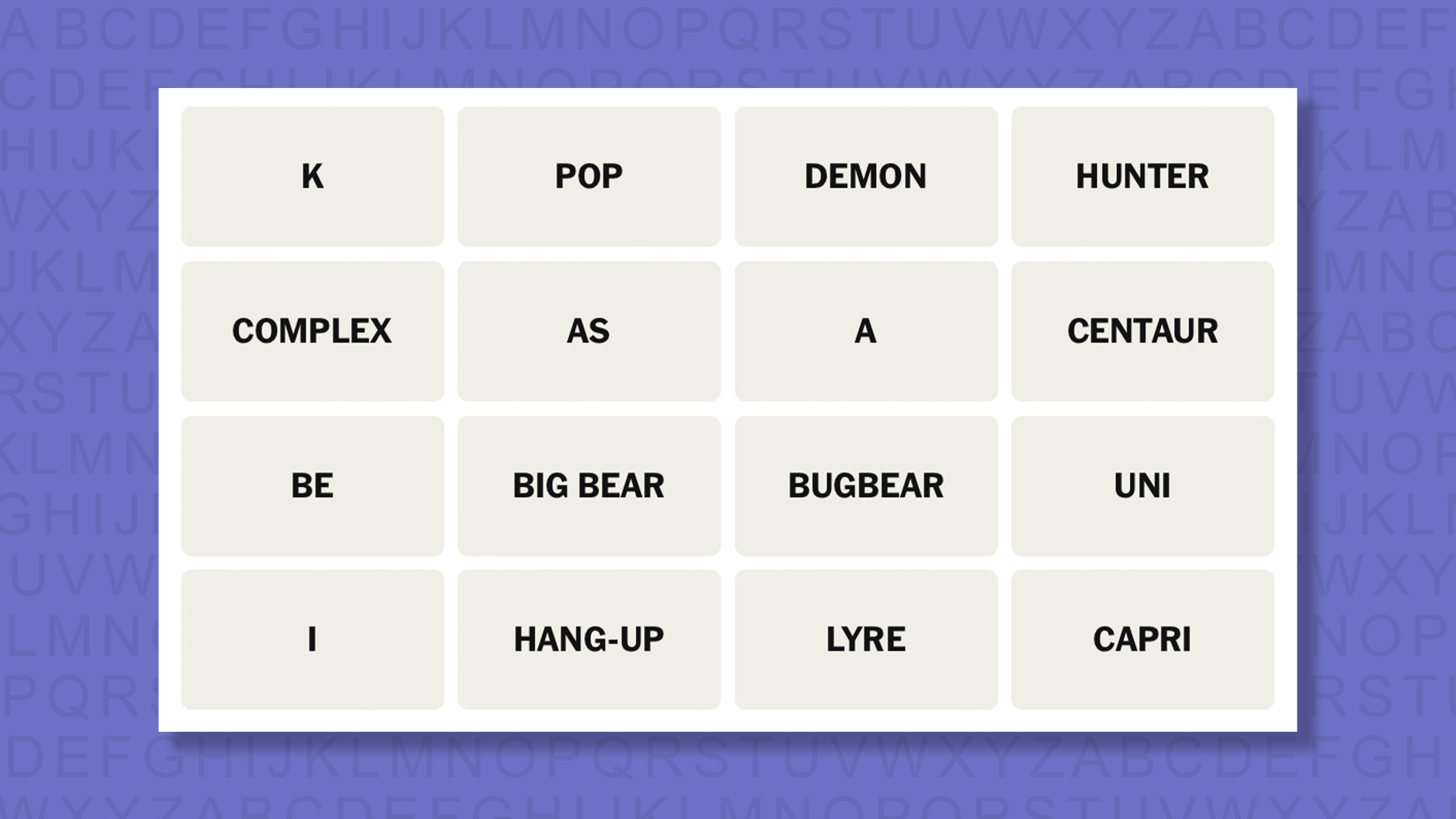 NYT Connections hints for game 862 on a purple background