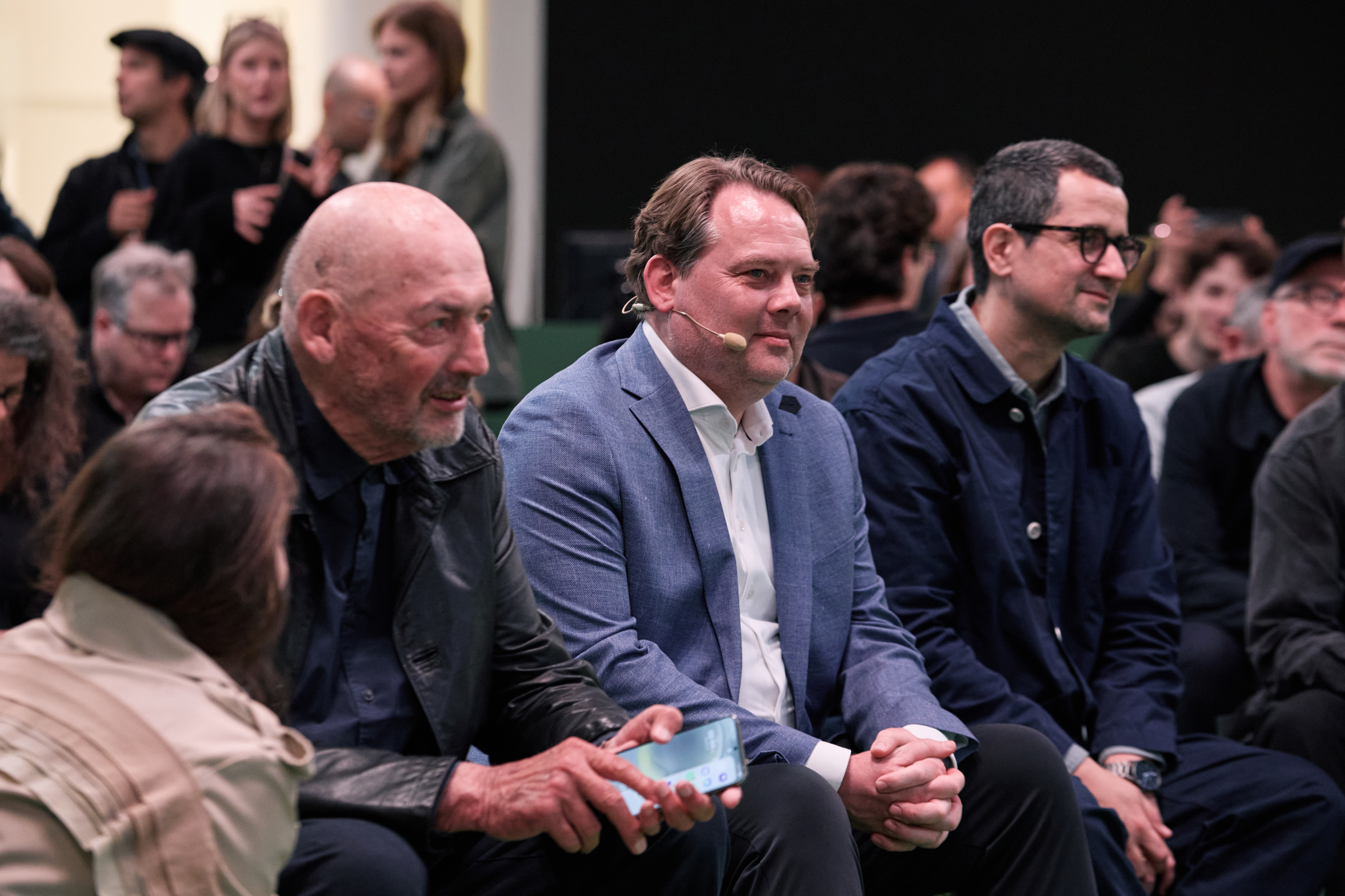 rem koolhaas anddavid gianotten sat attending conference at salone del mobile 2026