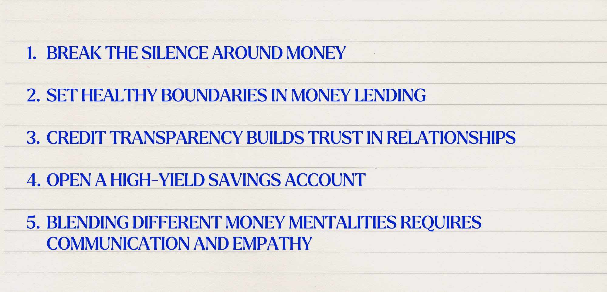 Notes of Financial Advice from Erin Lowry