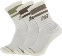 New Balance Organic Cotton Crew Socks (3-Pack)