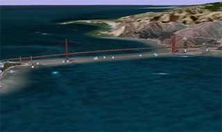 The Golden Gate is now available in 3D as well. But, on a closer look, ...