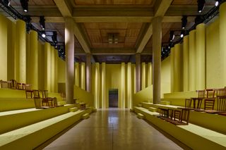 Miu Miu A/W 2025 runway show set