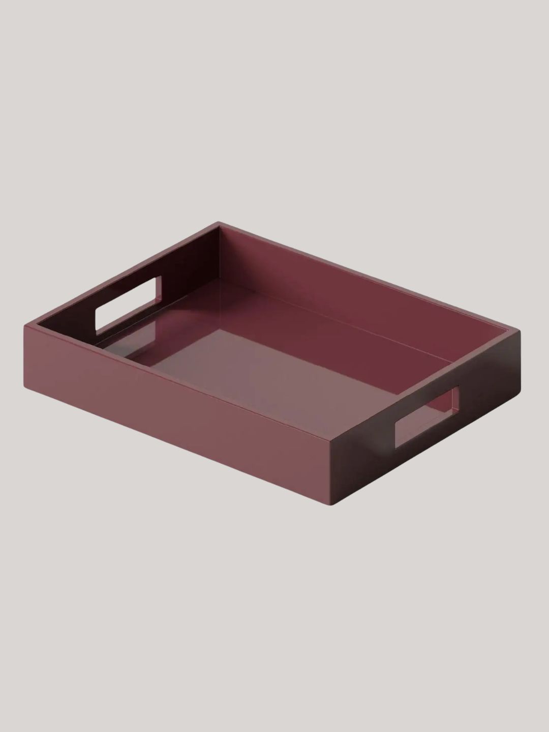 1stDibs, Small Lacquer Tray - Carmine