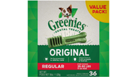 Greenies Regular Dental Dog Treats 54-count 
$49.00 from Chewy