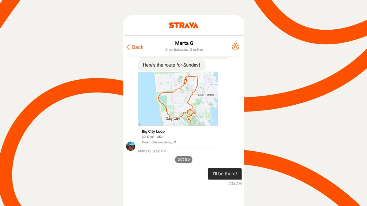 Strava gets a handy direct messaging feature to make organizing rides ...