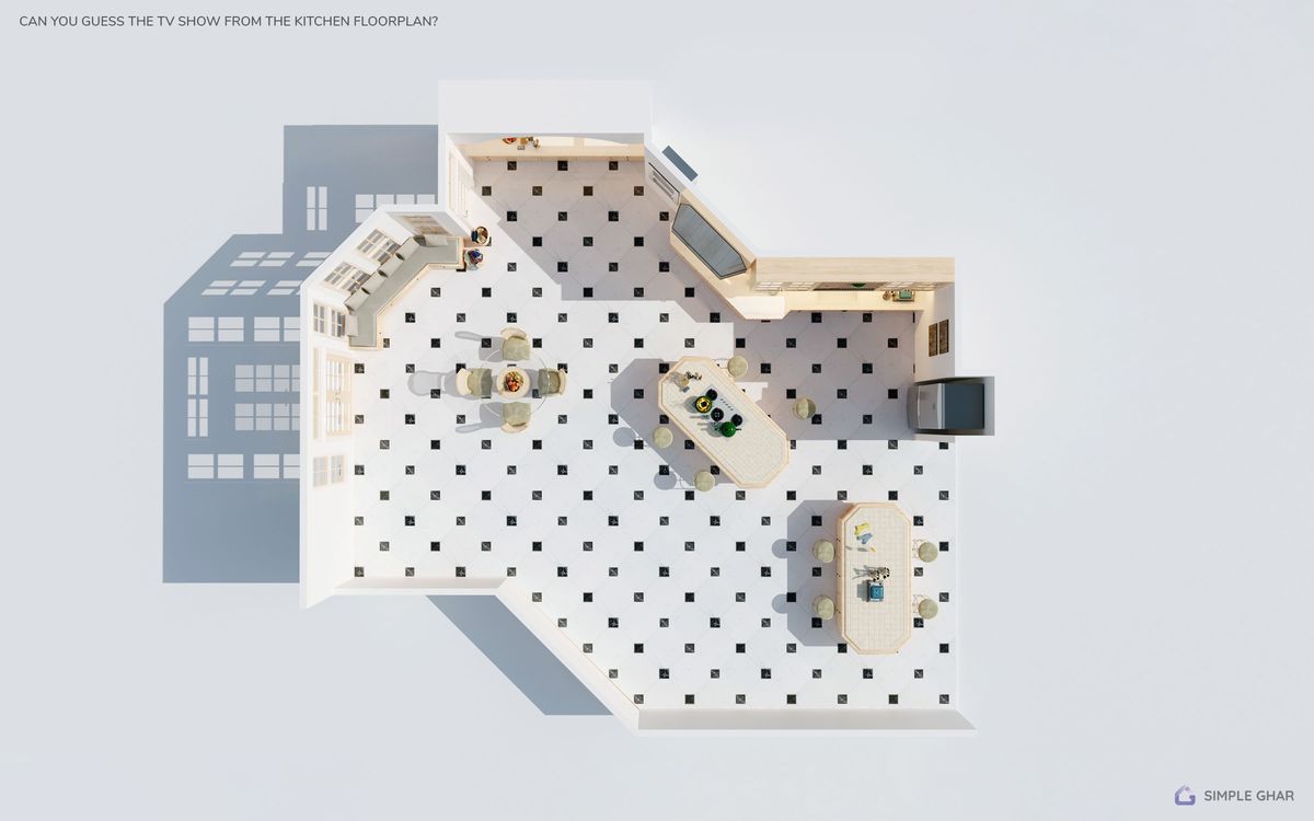 famous TV kitchen floor plan