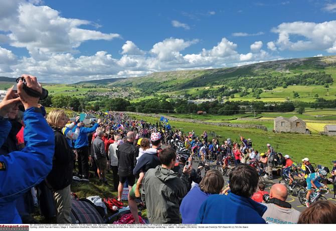 Big crowds cheered on racers during stage 1