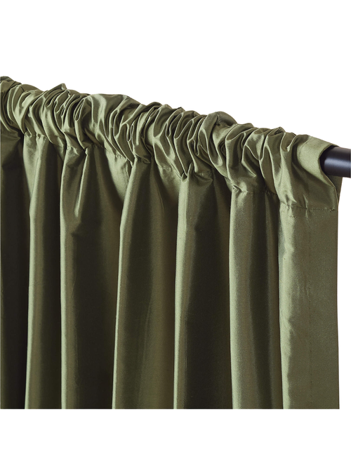 Seda Dupioni Silk Window Curtain Panel