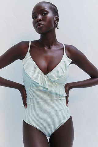 Flounced Shaping Swimsuit