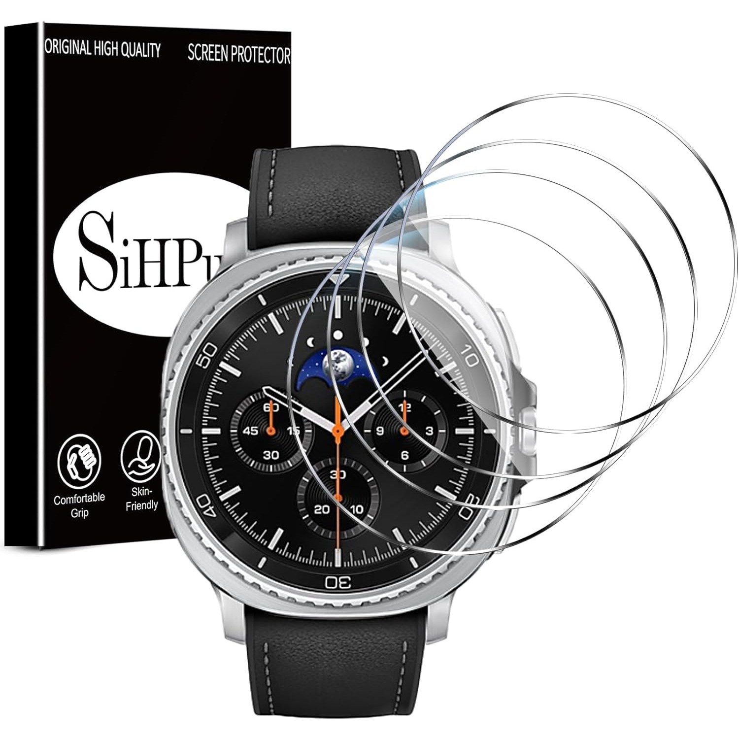 SiHPuoy 4 Pack Samsung Galaxy Watch 8 Classic 46mmScreen Protector