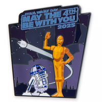 Disney R2-D2 and C-3PO ''May the 4th Be With You'' 2025 Pin