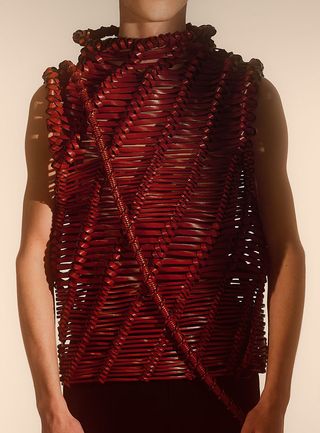 Loewe basket weave tops are wearable sculptures