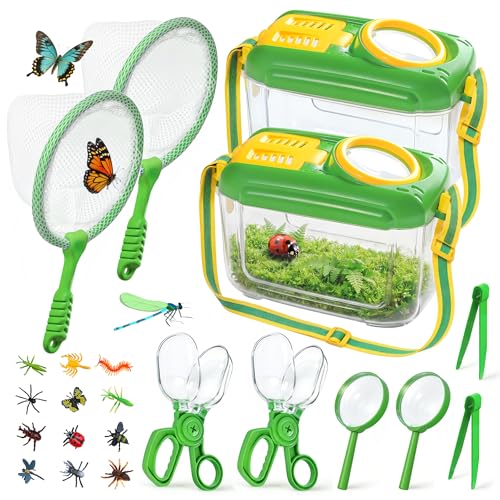 Bug Catcher for Kids, 22 Pcs Bug Catching Kit With Bug Collector Toy Bugs