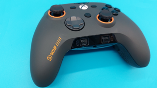 The Scuf Valor Pro wireless controller seen from various angles.