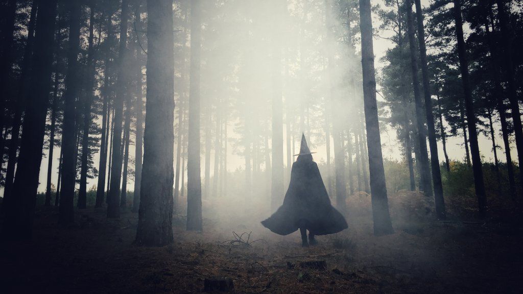 A witch in the woods