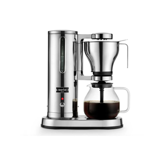 Aarke drip coffee maker on a white background