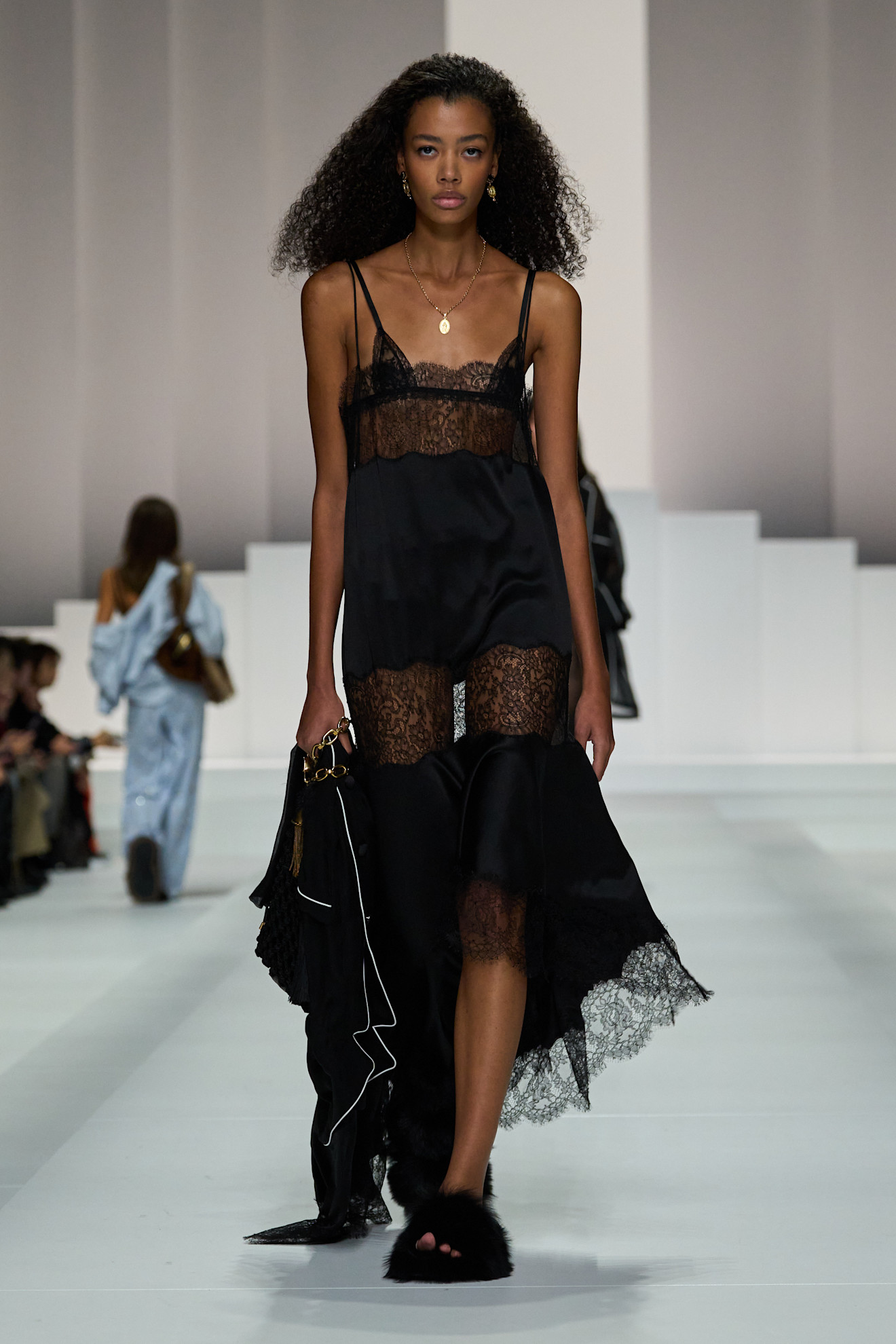 Models walk the dolce &amp;amp; gabbana spring/summer 2026 runway show.