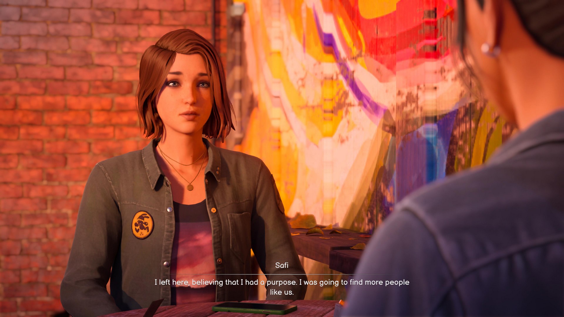 Safi speaks with Max at the Snapping Turtle in Life is Strange: Reunion