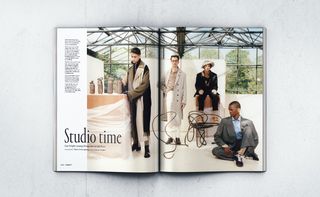 Wallpaper* September issue fashion shoot at glasshouse in north London by HASA architects