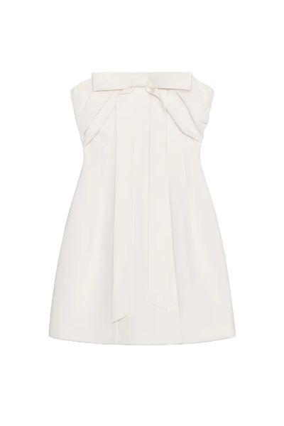 ZARA, Bow Bustier Dress