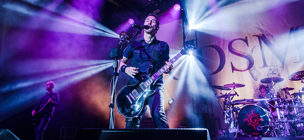 Sully Erna performs onstage with Godsmack at the Columbiahalle in Berlin, Germany on October 16, 2022