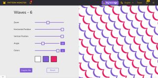 A screenshot from Pattern Monster, one of the best free pattern generators