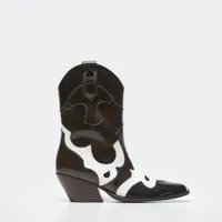 Leather cowboy ankle boots, £130 | Mango 