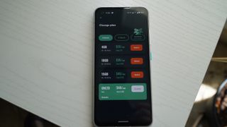 Mint Mobile app showing plan renewal options