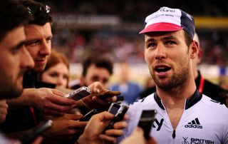 Mark Cavendish faces questions from the press