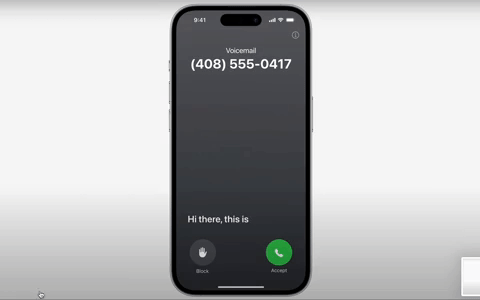 Live Voicemail in iOS 17