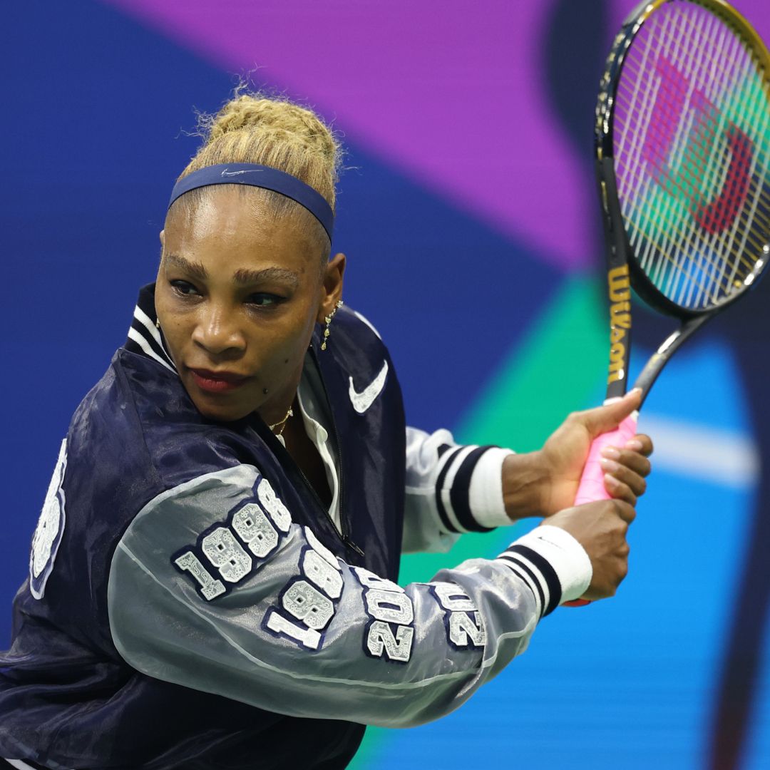 Serena Williams's Custom Nike Jacket Pays Tribute to Her Incredible Career in Doubles Match With Sister Venus Williams