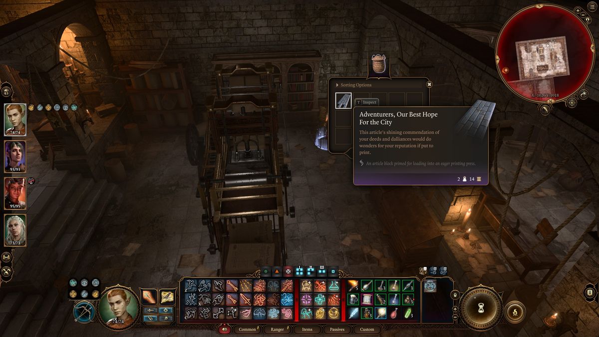 Baldur's Gate 3 Stop the Presses - New headline in Wicker Basket