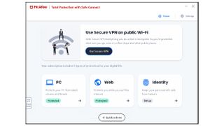 A screenshot of McAfee Total Protection