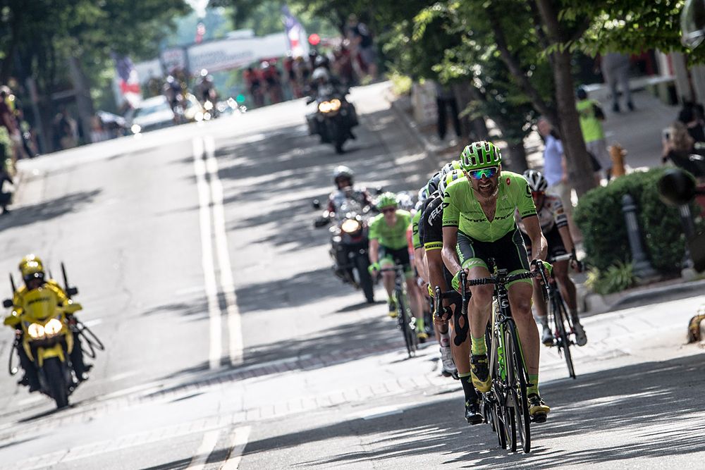 Phil Gaiman (Cannondale) leads one of todays chases
