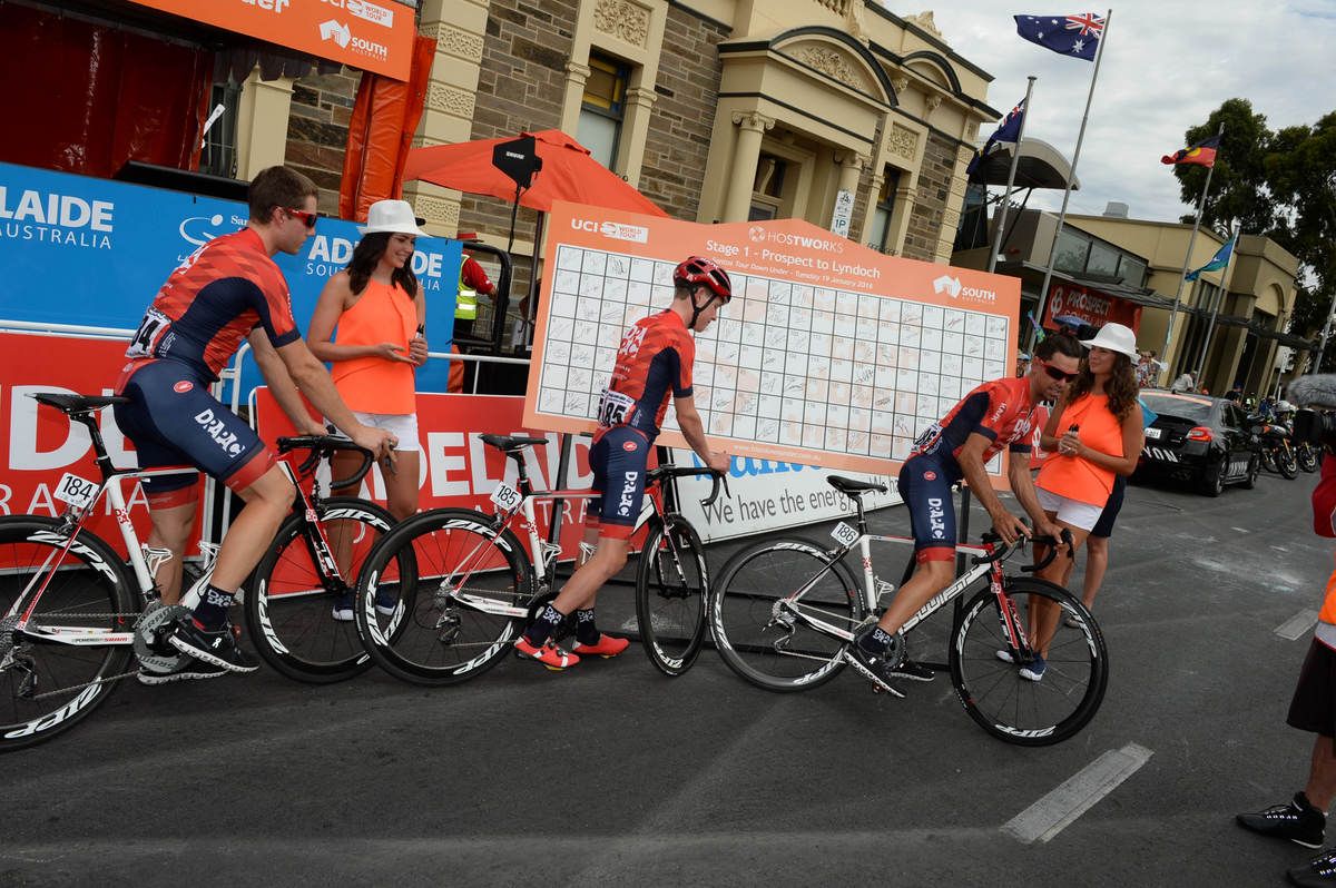 The Drapac team signs on