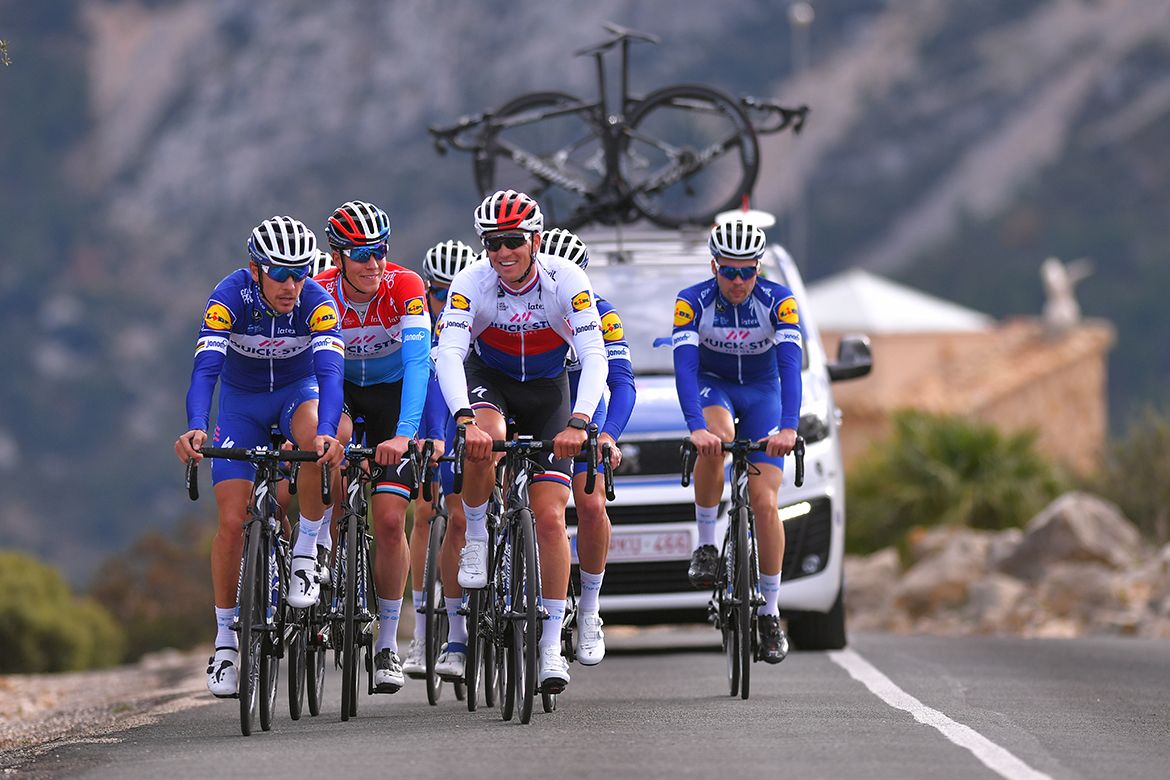 Zdenek Stybar and Philippe Gilbert have a chat