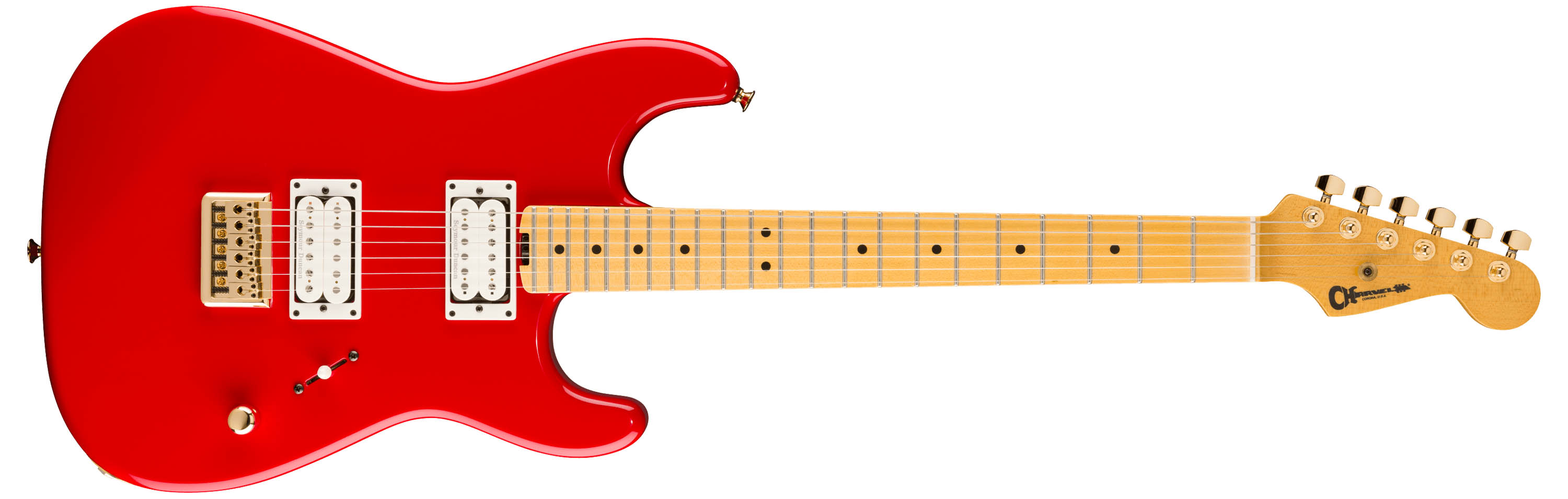 Charvel's Neo-Classic Series offers the San Dimas Style 1 with and without a Floyd Rose, with finishes including Robin's Egg Blue, Ivory Blitz, Gloss Black, Velvet Midnight and Racing Red