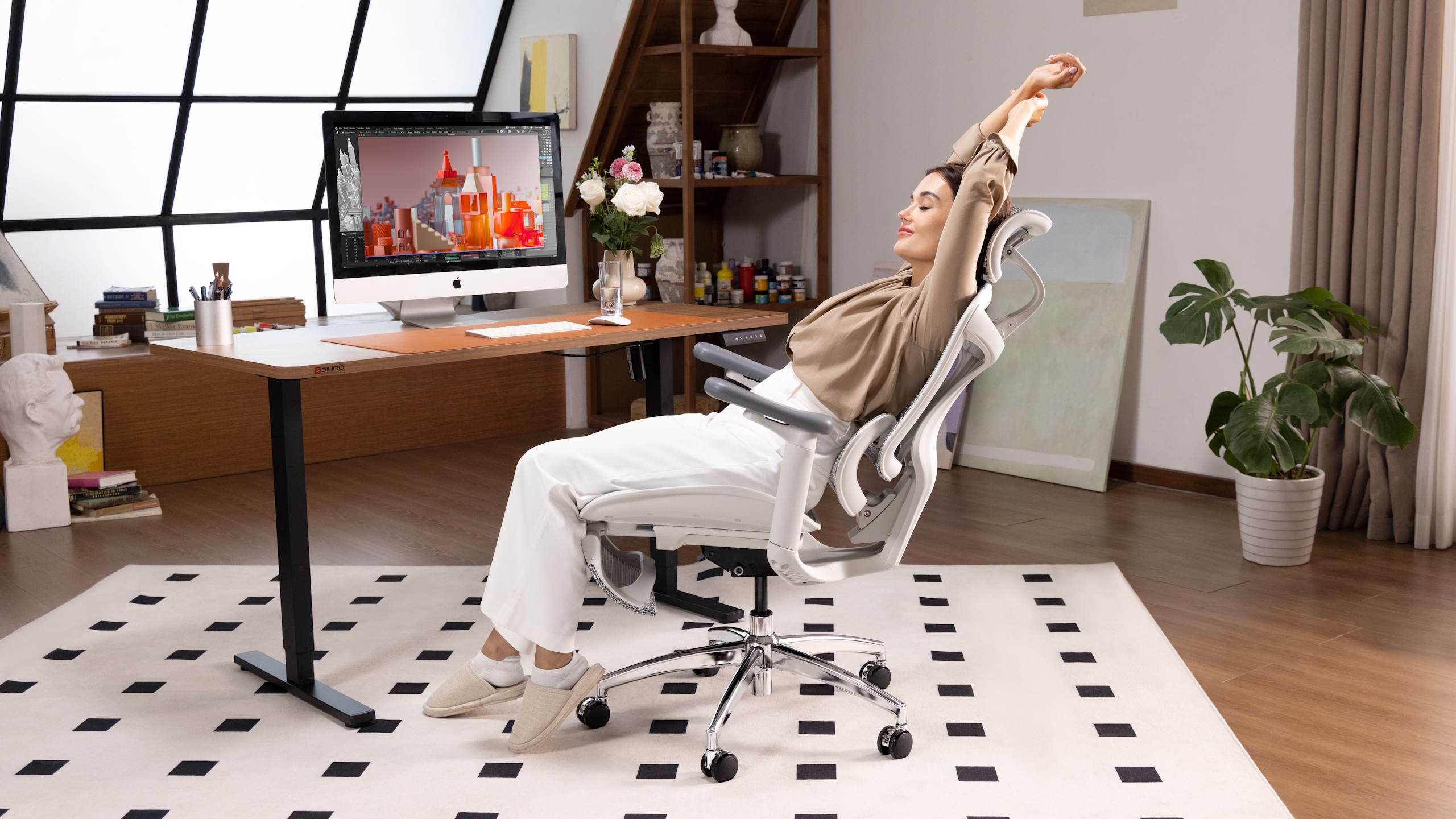 The Sihoo C300 in situ