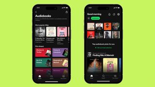 Spotify - new audiobook tab