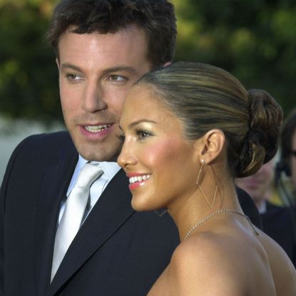 jennifer lopez ben affleck during daredevil premiere arrivals at mann village theatre in westwood, ca, united states photo by chris weeksfilmmagic