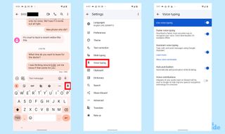 Enabling assistant voice typing on a Pixel 6