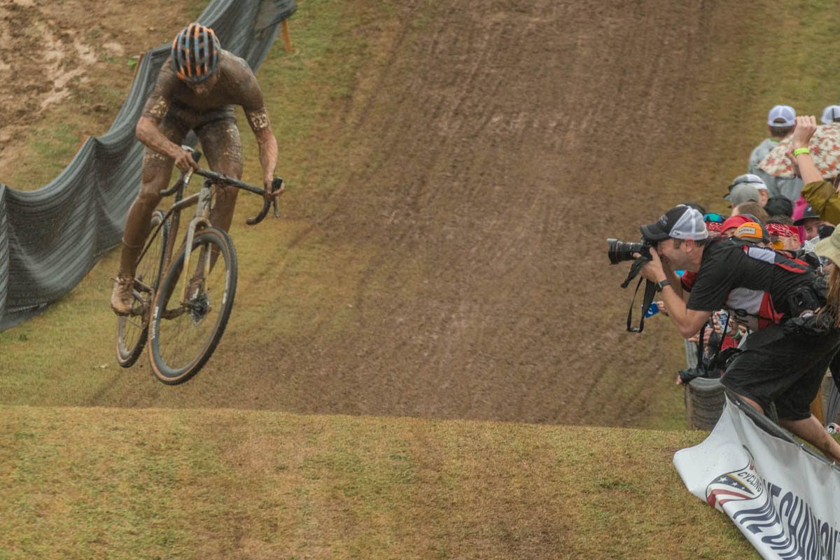 The UCI Cyclo-cross World Cup in Fayetteville, won by Quinten Hermans ahead of Eli Iserbyt