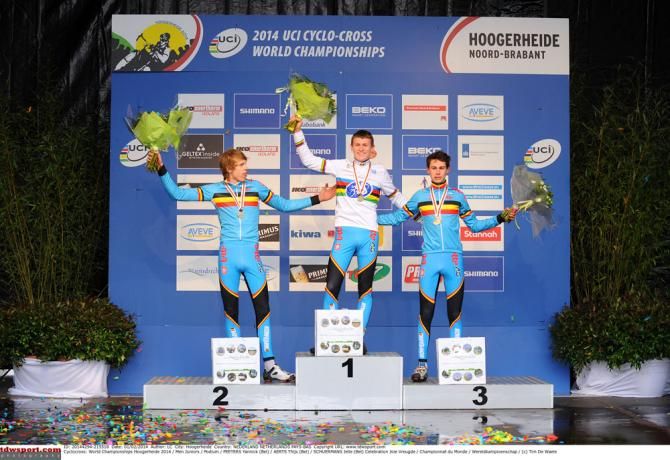 The junior men's worlds podium